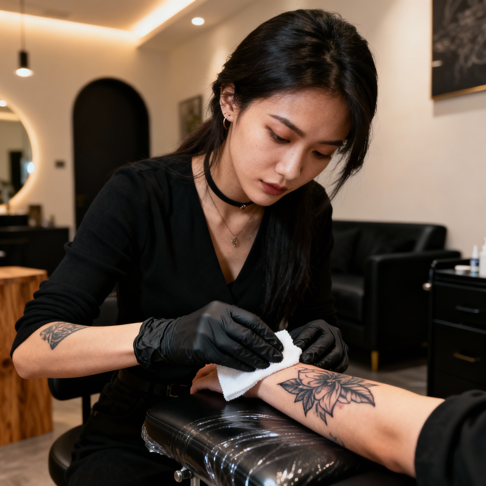 Retrato de Claudia Reyes, tatuadora especialista en estilo Japonés y Ornamental